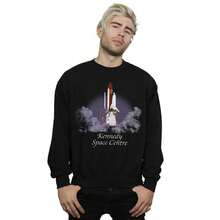 NASA Mens Kennedy Space Centre Lift Off Sweatshirt (Black) - Coffee Brown - View 3