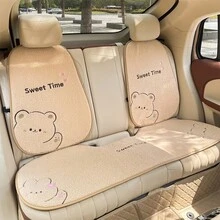 Easypie Selection 1个柔软保暖的汽车座椅垫，防滑，可爱卡通设计，通用尺寸，适用于所有车型，冬季必备汽车配件，送给朋友、毕业、返校、圣诞节、情人节、父母、万圣节、感恩节、生日、新年等场合的绝佳礼物，可个性化定制。 - 熊 - 查看 11