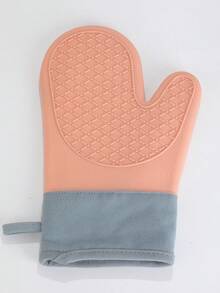 2 piezas Guantes de horno, guantes resistentes al calor de silicona antideslizante gruesa con forro de algodón largo para cocinar, hornear, herramientas de cocina antideslizantes, regalos festivos de cocina amigables para la organización del hogar y la cocina