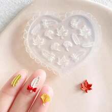 Heart-Shaped Pastoral Series Polymer Clay Soft Pottery Silicone Molds - Floral, Butterfly, Leaf, Fruit, Bow Decor Craft Molds, High Precision Mini Molds For Handmade Polymer Clay Earrings, Pendants, Decorations - Clear - View 19