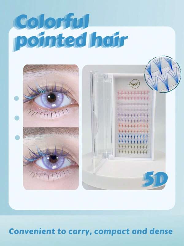 120 Stücke 5D natürliche 3D Wimpern, flauschig gekrümmt, einzigartig und unterschiedlich, leicht und belastungsfrei