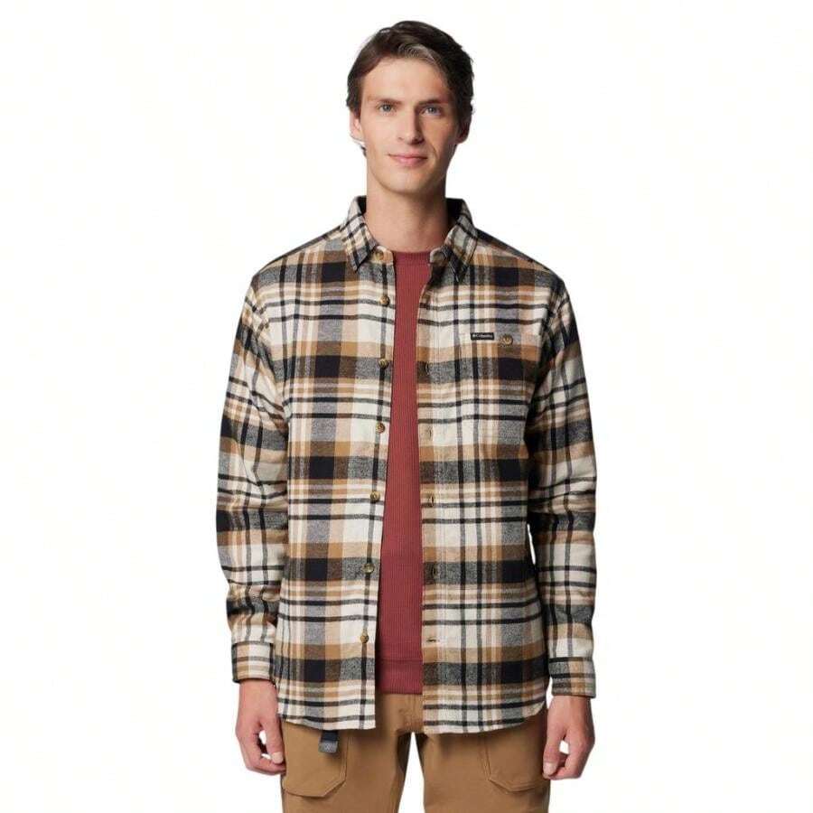 Columbia Pitchstone Heavyweight Flannel II Long Sleeve Shirt - Men's |  | Men Outdoor Hoodies & Sweatshirts - Thuốc lá Chạng Vạng Ombre - Xem 1