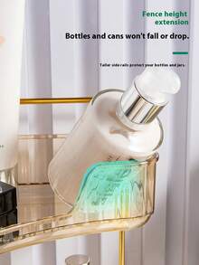 3 层、2 层、1 层 90° 旋转浴室梳妆台收纳架、护肤品和化妆品储物托盘、香水和化妆品梳妆台收纳架