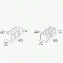 7/11隔层婴儿衣物收纳袋，透明可见易找，加厚无纺布防潮，分层分类收纳，婴儿衣柜收纳必备 - 彩色 - 查看 2