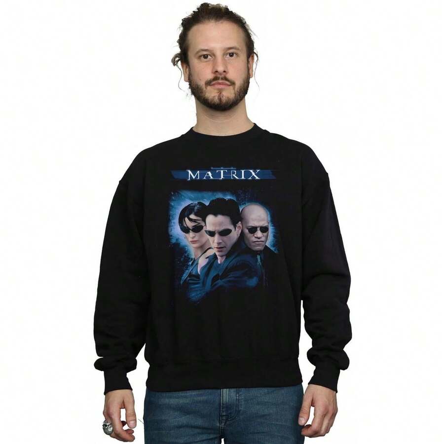Mens Code Group Sweatshirt (Black) - Coffee Brown - View 1