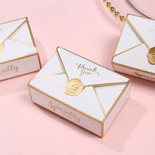 10/50pcs, Blank Packing Paper Gift Box Creative Classic Envelopes Gift Boxes Wedding Favor Boxes Birthday Party Party Cosmetics Packaging Box,