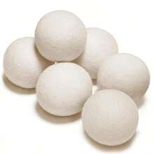 6/3pcs Laundry Wool Dryer Balls - Natural Fabric Softener, Reusable, Reduces Clothing Wrinkles And Saves Drying Time, Better Alternative To Plastic Balls And Liquid Softener Christmas Stocking Fillers,Gifts,Funny Gifts,Ramadan,Personalised Gift,