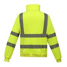 Yoko Unisex Adult HiVis Quarter Zip Sweatshirt (Yellow) - Yellow - View 2