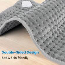 Electric Heating Pad 12''x24'' -9-Level Temperature Control, Speed Timed Portable Home Waist And Neck Protection, Soft Flannel Electric Blanket Suitable For The Back, Neck, Shoulders, Knees, Arms And Legs, Please Do Not Fold The Electric Blanket And Be Sure To Ensure The Controller Has Adequate Ventilation.