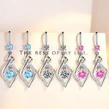 1 Pair Elegant Shiny Tassel Dangle Earrings, Fashion Versatile Earrings Suitable For Date, Wedding, Daily Wear