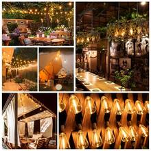 1 Box Of 50-Foot ST38 Solar String Lights With 12 LED Bulbs, Halloween Decorations, 50-Foot USB And Solar Dual-Battery Outdoor String Lights, 8 Modes, 3 Brightness Levels, 2700K, IP65 Waterproof Patio Lights, Suitable For Porches, Gardens, And Camping. Halloween Solar Lights, Outdoor Solar String Lights, Patio Lights, Outdoor Solar, Solar Flower Lights, Outdoor Solar String Lights, Garden Decorations, Camping Lights, Ambient Lighting, Decorative Lighting, Long-Life Bulbs, Durable Plastic - 暖色燈光 - 查看 8