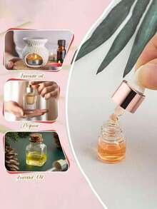 50/20/10/5/3 Pieces Set, 1 Milliliter, Pink Mini, Brown Spiral-Top Glass Bottle, Essential Oil, Dropper Bottle, Travel-Sized Empty Container, Packaging Bottle, Suitable For Travel, Vacation, Living Room, Home, Bedroom, Bathroom, Home Decoration, Travel Accessories, Wedding, Party, Birthday, Gift For Men, Mom, Dad, Friends