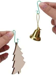 30/50/100/150件圣诞饰品圣诞球S小号挂钩圣诞树装饰配件圣诞挂钩