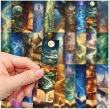 Fantasy Welt Lesezeichen, kreative, exquisite Buchmarkierungen, dekorative Nachrichtenkarten für Buchliebhaber, mehrfarbiges Papier Lesezeichen-Set von YWWBLD