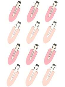 16 piezas Pinzas para el cabello de caimán simples y de moda sin arrugas, perfectas para fiestas, vida diaria, salidas casuales y adecuadas para niñas y mujeres. Pinzas para el cabello tipo garra para la calle, pasadores para el cabello, accesorios para el cabello, accesorios para la cabeza, accesorios para el cabello para mujeres - Rosa - Ver 14