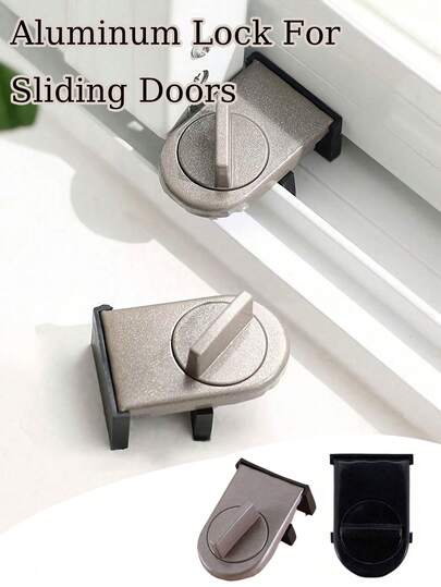 推拉门窗铝合金锁，具有防夹、防盗、防掉功能