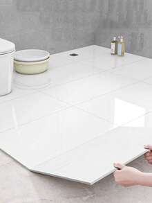 1 Box 30/50pcs Self-Adhesive Wall Stickers, Foam Marble Design, Suitable For Kitchen, Bathroom And Living Room - Made Of PVC And PE Material, Decorative Glossy, Disposable, Rectangular, Smooth Surface, Removable And Easy To Install. - Multicolor - View 9