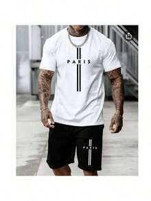 Kit Camiseta Paris em Cruz Algodão Premium e Estilo Moderno - Branco - Visão 1