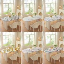 Oval Fitted Vinyl Tablecloth With Elastic Edge, Super Elastic Table Cloth, Wipe Clean Table Cover For Indoor And Outdoor - Multicolor - View 8