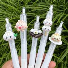 5/2/1pc,Random Cute Floral Quick Dry Neutral Pen, Gel Pen, Ballpoint Pen, Cute Flower Push Action Pen, Perfect For Students And Girls, Opening Season Gift For Kids, Friends, BFFs