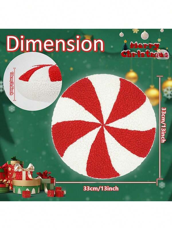 Cute 3D Candy Plush Pillow - Perfect Christmas Decor And Gift, Soft And Comfortable