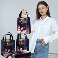 18pcs Medium Christmas Gift Bags 10.6''x7.8''x4'' With Handles, Reusable Non-Woven Fabric Christmas Shopping Bags, New Year Gift Bags, Holiday Party Supplies Decorations(1/6/12pcs),Stocking Fillers Women,Mum Gifts Christmas,Christmas Decrotions,Stocking Stuffers For Men,Stocking Stuffers,Stocking Stuffers For Men,Christmas Ornaments For Tree,Christmas Decorations For Home