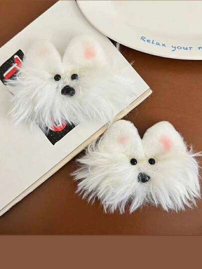 1pc Halloween Cute Lovely 3D Dog Hair Clip For Women Fashionable Duckbill Clip Hair Styling Tool Decorative Side Hair Hair Pin Hair Accessories For Women, Claw Clips, Hair Slide, Hair Barrettes