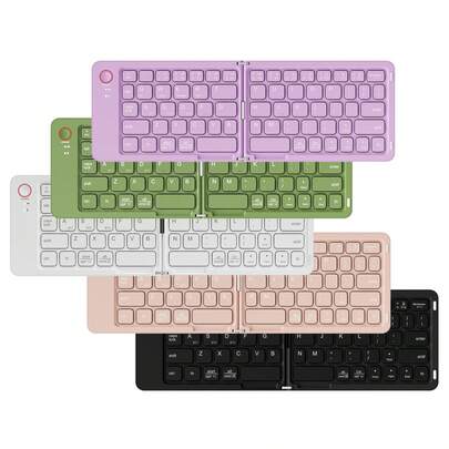 Wireless Folding Bluetooth Keyboard, Mini Portable Keyboard For Laptops, Mobile Phones And Offices