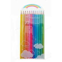 12 colores de lápices de colores, bolígrafos de colores para dibujo infantil, suministros de arte para dibujar, herramientas de dibujo y papelería - Caja de 12 lápices de colores - Ver 1