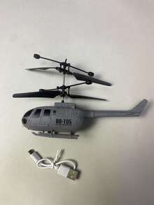 1 pieza Helicóptero RC, material resistente a choques, helicóptero de control remoto por gestos. Regalo de Navidad, Halloween, decoración de Halloween, juguete de drone RC con luces LED (con versión de control remoto y versión sin control remoto, ligera variación de tamaño debido a la medición manual, colores de accesorios enviados al azar)