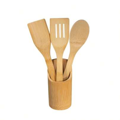 Set De 3 Utensilios De Cocina Con Porta Utensilios