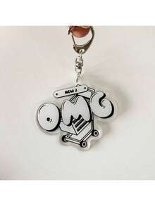 1pc KPOP Keychain, Keychain Accessories, New Denim Keychain, Keychains, Phone Charms, Car Accessories, Bag Charms, Bag Accessories, Gift For Friends Bag Accessories Lanyards With Id Holder Christmas