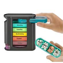 1 Set 7 Days 28 Slots Sealed Moisture-Proof Separate Pill Box, Convenient Medication Storage, PP Plastic Pill Case, Suitable For Elderly, Office Workers, Travelers And Others Who Need Regular Medication Travel Essentials Holiday Vacation Medicine Organizer Emergency Kit Medicine Bag Medicine Storage Bag For Travel For Outdoor Portable First Aid Bag