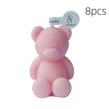1/8pcs Cute Mini Bear DIY Scented Candles Graduation Birthday Gifts ,Room Decoration,Home Atmosphere