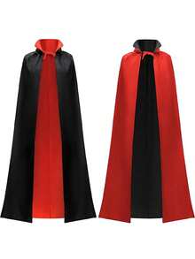 1 件带帽斗篷天鹅绒披风带帽圣诞斗篷女巫服装吸血鬼斗篷巫师长袍男式角色扮演服装