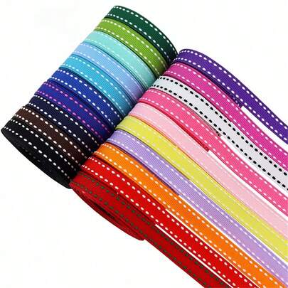 5 thước Anh 10mm Dây ruy băng Grosgrain Nơ & Ruy băng Dùng Trang trí Đám cưới Giáng sinh Nơ ruy băng Tự làm Thủ công Gói quà