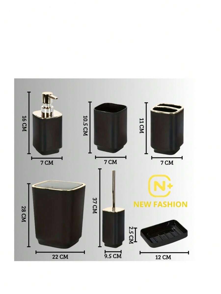 Bath Sets - Black - View 1