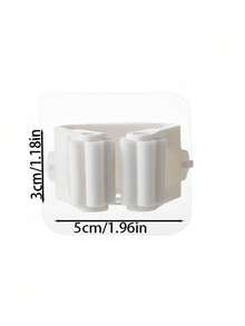 4 piezas Soporte para fregona sin taladro, gancho autoadhesivo para escoba, gancho adhesivo multifunción para baño, clip para escoba - Multicolor - Ver 2