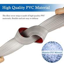 自粘式地板过渡条，免钻孔缝隙盖板，适用于瓷砖与木地板、复合地板、乙烯基地板之间的过渡，易于安装的安全门槛坡道（39 英寸 x 2 英寸）