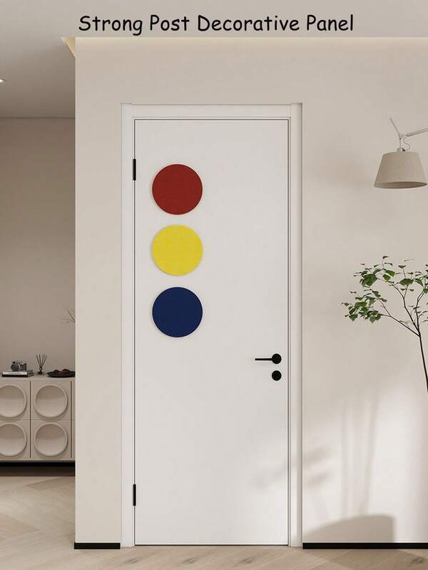 1 Stück 40*40cm 3D runde dekorative Tafel, keine Bohrung erforderlich Displayboard Hintergrund, Mehrzweck Memotafel, geeignet für Zuhause, Studium, Büro, Weihnachten, Neujahr Dekoration, Fotoausstellung, Pinnwand