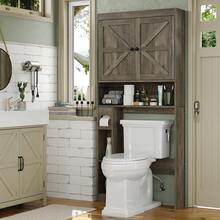Furniouse Toilet Cabinet, Over-Toilet Storage Cabinet, Bathroom Storage Cabinet, Laundry Room Storage Cabinet. Minimalist Design With Ample Storage Space, Easy Assembly, And Long-Lasting Durability. The Ultimate Bathroom Storage Solution. - Xám - Xem 7