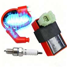 CDI para Moto Universal | Encendido Electrónico para Mayor Potencia y Mejor Aceleración, Fácil Instalación - Rojo - Ver 1