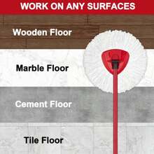 [3 Pack]Spin Mop Replace Head, EasyWrin Spin Mop Head Refill, Universal Microfiber Replacement Mop Heads, Machine Washable, Deep Cleaning And Easy-To-Replace (White) - trắng - Xem 7