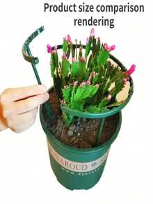 2/4/6 ESTANTERÍA APILABLE DE SOPORTE PARA PLANTAS - Estantería de plástico duradero con enrejado para uso en interiores y exteriores, excelente para enredaderas, rosas, verduras - Ideal para patios, jardines, porches, balcones, accesorios para plantas, plantas en macetas, enrejado de trepa DIY, para colocarlos