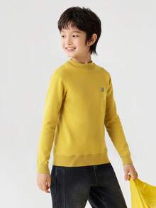 Balabala BalaOne Kids Pullover Sweater 2025, Unisex Knitted Base Layer - Deep Khaki - View 4