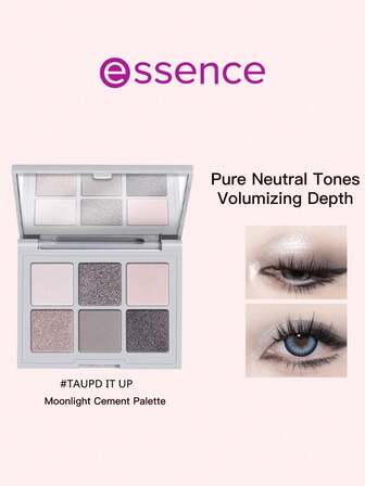 Essence Six-Color Matte Eyeshadow Palette With Finely Milled Powder, Suitable For Women (Bordeaux/Maudlin Aesthetic)