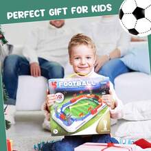 Juego de futbolín para 2 jugadores - Juego de mesa interactivo familiar con funciones de potencia de fuego dinámica y puntuación aérea, juguete educativo para niños y niñas, regalo perfecto para cumpleaños, Navidad, Halloween o Año Nuevo, compatible con PlayStation 4, regalo navideño, experiencia de juego emocionante, juego interactivo, accesorios de fútbol
