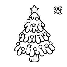 1 Piece (21cm*21cm) New Adult Coloring Book, Thick Paper, Opaque, Clear Lines, Easy To Color, Suitable For Gatherings With Friends, Includes "Christmas Countdown" Coloring Book With Whimsical Snowmen, Holiday Penguins And Holiday Scenes, DIY Coloring, Cultivate Thinking Ability, Suitable For Stationery, School Supplies, Suitable As A Gift For Girls, Perfect Gift For Wedding Season, Mother's Day - ADVENT CALENDAR - View 4