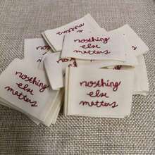 100% Cotton Fabric Labels - DIY Clothing Labels, Apparel Labels, Washable Textile Labels, Suitable For Garments, Doll Clothes And Handicrafts