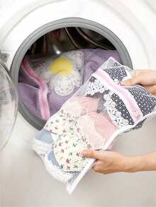 1pc Laundry Basket, Foldable Laundry Basket, Portable Mesh Household Storage Basket, Dirty Clothes Storage Basket, Dirty Clothes Storage Bin, Home Miscellaneous Organizer For Toys, Bathroom Hanging Baskets Frame Bucket For Home Use, Laundry And Bathroom Supplies, Bathroom Accessories, Bathroom Gadgets, Valentine's Day Decorations